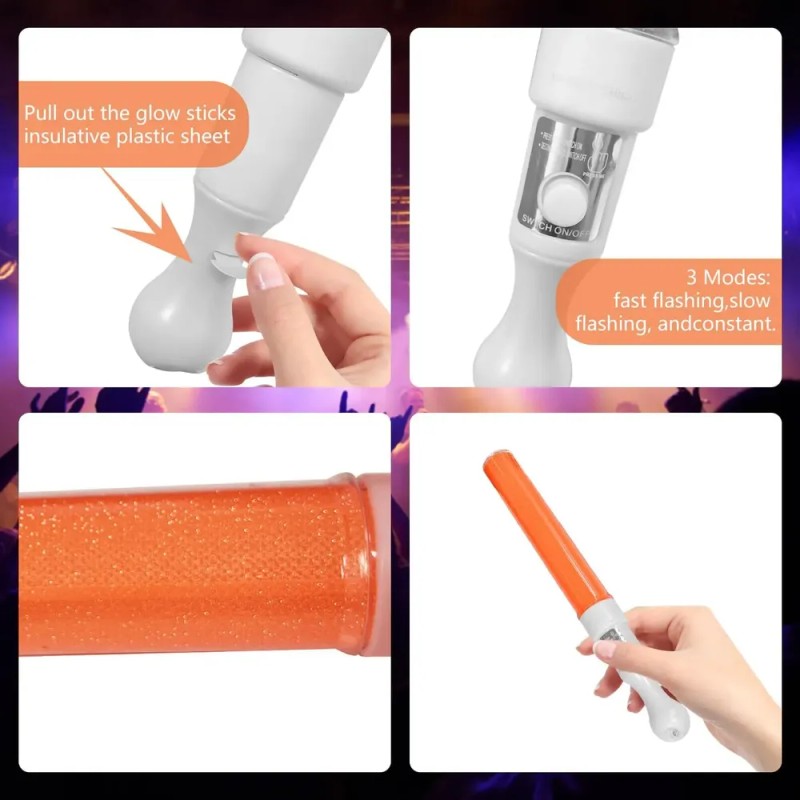 Luz Concierto Cumpleanos Fiesta Glow Stick Neon Regalo 5unid