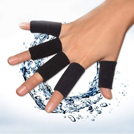 Finger Supporter, Finger Supporter, Prevents Poking Fingers, Care, Sports, Finger Supporter, Elastic, Finger Protection, Left and Right Use, Set of 10