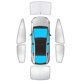 KMF Windshield Sun Shade Replacement for Toyota Prius Accessories 2023 2024, Side Window Sun Shade Cover Sun Visor Shield Cover, Rear Window Sunshade for Camping/Baby UV Block and Privacy Protect