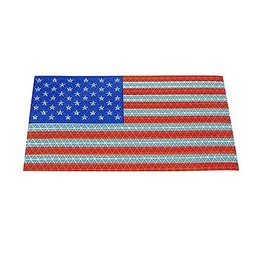 Oralite (Reflexite) American Flag Microprismatic Retroreflective Sticker Decal: 6-1/2 in x 3-3/4 in. (U.S. Flag)