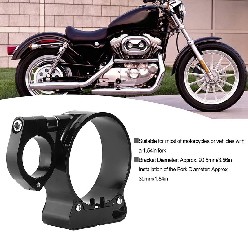 Speedometer Mount, Qiilu Black Aluminium Side Mount Speedometer Relocation Bracket