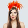 GHGMAO 1920s Feather Fascinator Headband for Women Kentucky Derby Headpiece