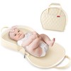 Amenpoki Portable Waterproof Leather Diaper Changing Pad Compact for Travel
