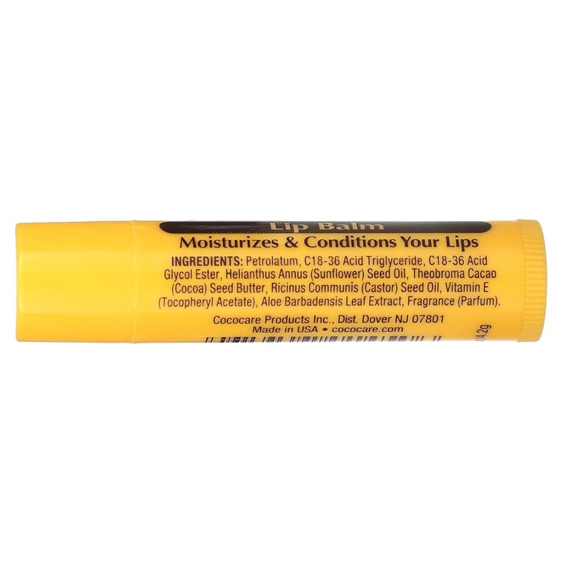 Cococare Cocoa Butter Lip Balm 0.15 oz (Pack of 6)