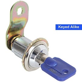 Paquete de 12 cerraduras de leva con llave similar con 6 llaves, cerradura tubular de 30 mm, cajón de archivador de 90°, buzón de correo, puerta de RV, cerradura de cilindro para arcade se