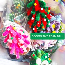 chaekoy 80,000 Pieces Foam Beads for Slime, White Polystyrene Beads for DIY Craft, Party Decoration (0.08-0.12 in)