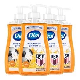 Dial Complete Antibacterial Liquid Hand Soap, Gold, 11 fl oz (Pack of 4)