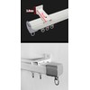 TOM TOOL Track wall mount brackets （3 pcs）, Aluminum Curtain