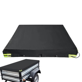 Trailer Tarp | 420D Oxford UV Resistant Thick Anti-UV Top Panel - Windproof Trailer Flat Tarpaulin for Cars Transport Trailers RV