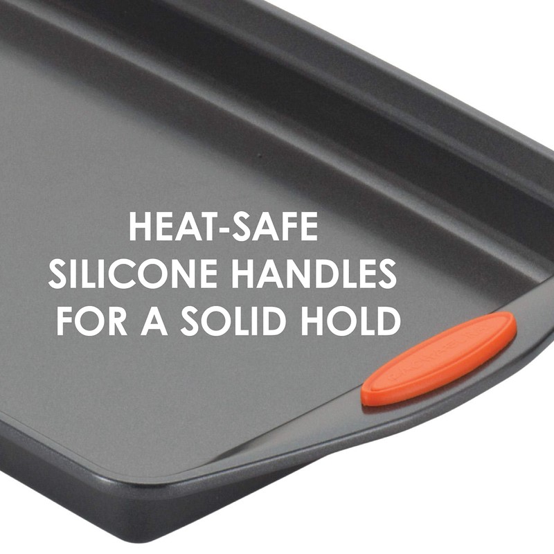Rachael Ray Nonstick Bakeware with Grips, Nonstick Cookie Sheet /