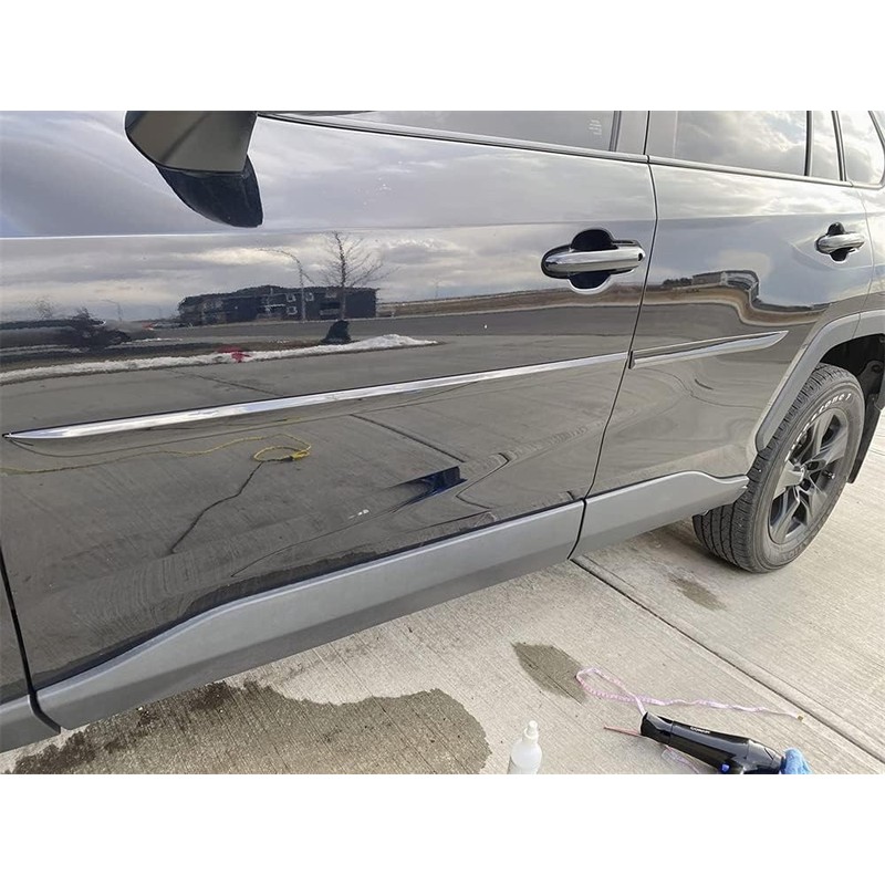 L2R Glossy Black Exterior Side Door Body Molding Bump Protector