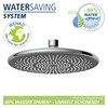 WENKO Water-Saving Rain Shower Head, Water-Saving Universal Shower Head with