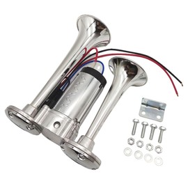 one+lifestyle Yankee Horn, Bugle Type, Large Truck, Powerful Loud Sound! Horn, 24 V, Pump, Air Type, Integrated Air Compressor, Built-In Mini Car (24V)