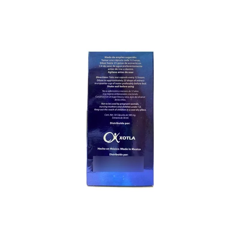 Xotla Aminostres 2 En 1 Herbal Cápsulas 50 Uds.