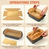 100 Pcs Loaf Pan Liners for Baking Bread 9x5 Inch