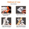 Dekeliy Miter Shears 2 Pack,Multifunctional Trunking Shears for Angular Cutting