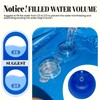 20 Pack Pool Cover Weights with Hooks, Leakproof PVC Pool