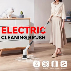 Unbranded 7-in-1 Electric Cleaning Brush Telescopic Handle Multifunction Floor & Kitchen T