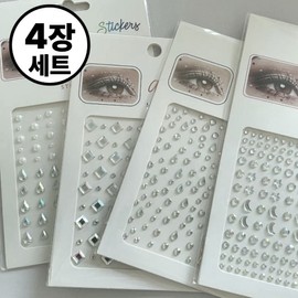 Hokey Pokey Face Face Gem Cubic Sticker Jewelry Festival Performance Birthday Party 3D Body Nail Concert Anniversary Festival Ribbon Heart Photoshoot, 1 Set, F (Gem Pearl) / 호키포키 얼굴 페이스 보석 큐빅 스티커 주얼리 페스티벌 공연 생일 파티 3D 바디 네일 콘서트 기념일 축제 리본 하트 촬영, 1세트, F(보석진주)