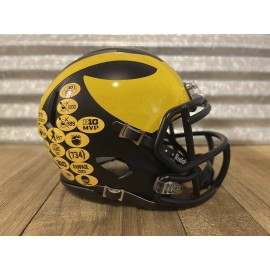 Custom Michigan Wolverines (2023) Speed Mini Helmet