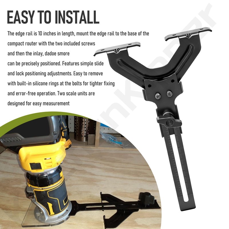 DNP618 Router Edge Guide for DEWALT DCW600B 20V Max XR