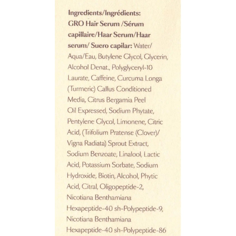 Vegamour - Suero Vegano Gro Para Cabello Más Grueso, Visib