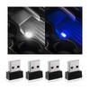 Yourkar 4 PCS USB LED Car Interior Atmosphere Lamp, Plug-in