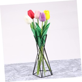 SUPVOX 2pcs Air Plant Holder Stands Metal Geometric Bracket for Desktop Air Plant Vase Sturdy Rack