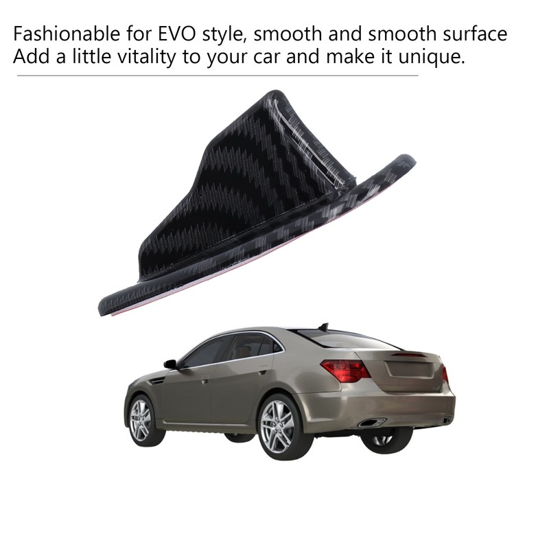 10PCS Shark Fin Kit Spoiler Wing Set with Carbon Fiber