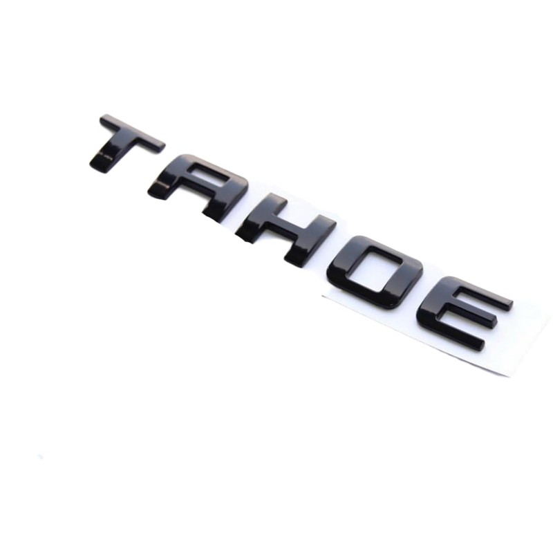 3pack Gloss Black Tahoe Nameplate Emblems Letter Badge Compatible with