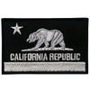 EmbTao California Tactical Embroidered Applique Fastener Hook&Loop Patch - White