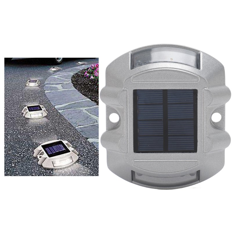 Solar Road Stud Light Aluminum Alloy Solar Powered Outdoor Waterproof