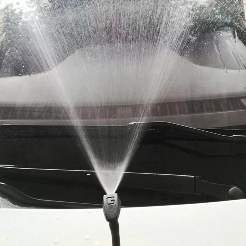 My-carlight 2Pcs Car Windscreen Water Spray Jets Washer Nozzles Adjustable