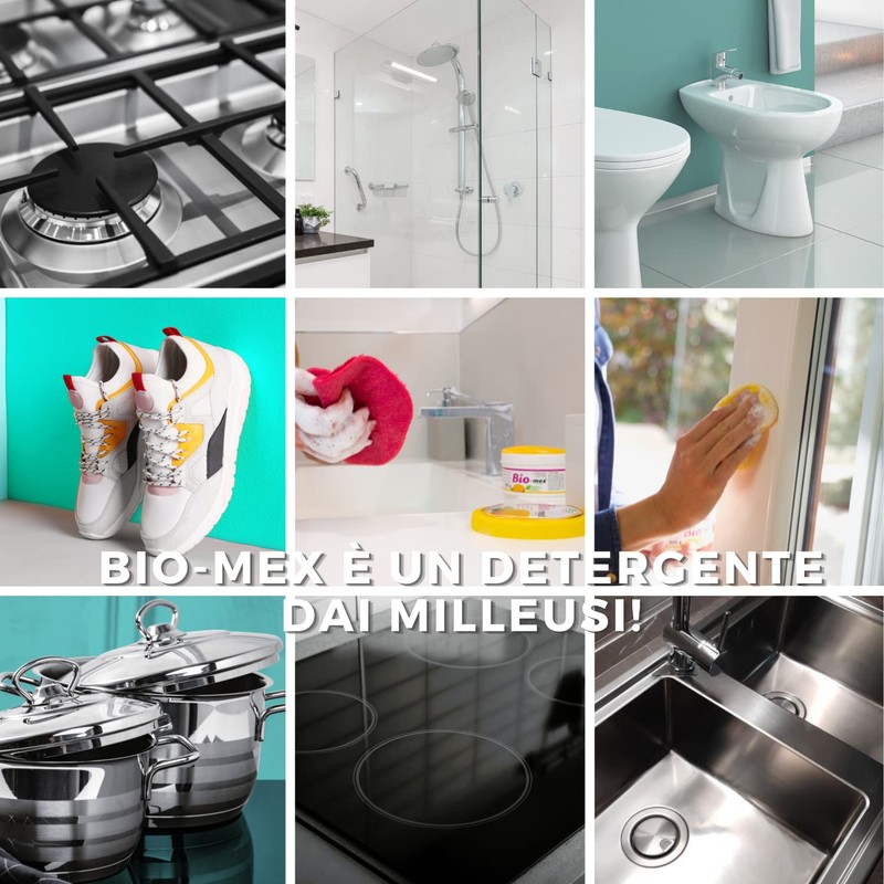 Bio-mex® Universal Biodegradable Cleaning Paste 550g with 2 Sponges -