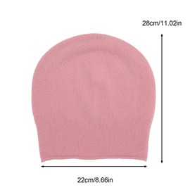 Ewaycom Merino Wool Beanie for Men & Women Winter Soft Warm Slouchy Beanie Hats Unisex Knit Ski Skull Caps Pink