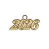 Endea Graduation Tassel Date Charm Gold Year (Gold, 2026)