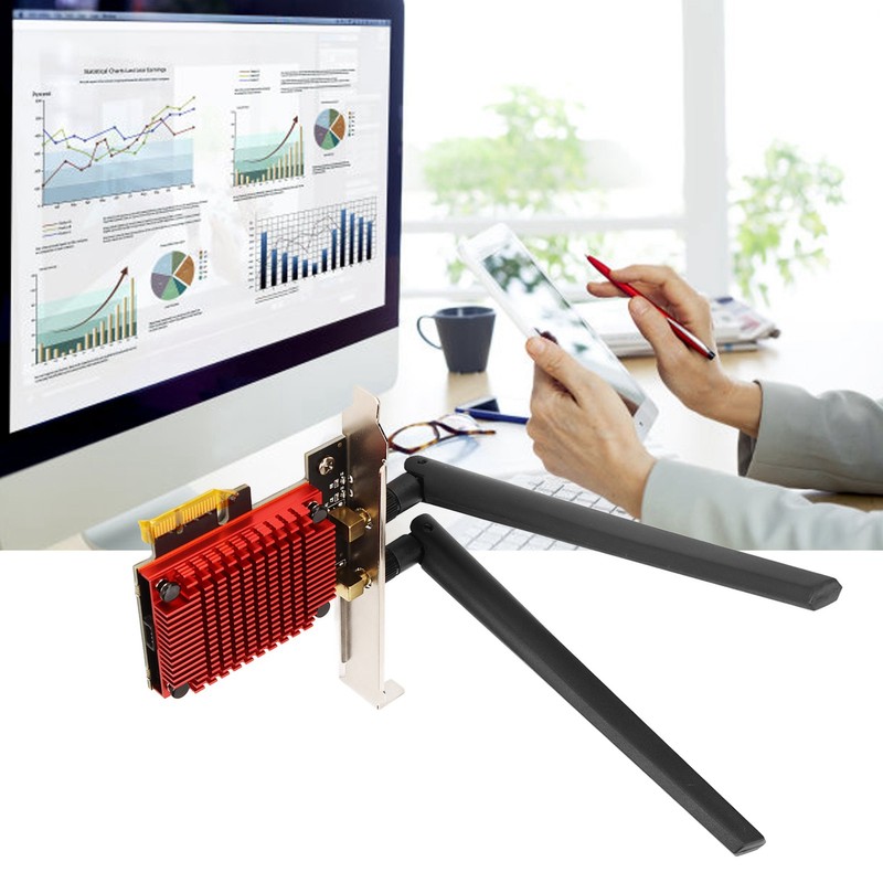 Wireless PCIe Card 3000Mbps Gigabit 2.4G 5G Dual Band Wireless