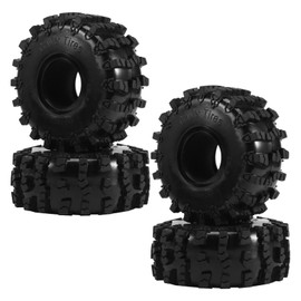 4PCS 150MM 2.2 Rubber Big Tires Wheel Tyres for 1/10 RC Crawler Car Axial Wraith SCX10 Capra TRX4 TRX6 D90