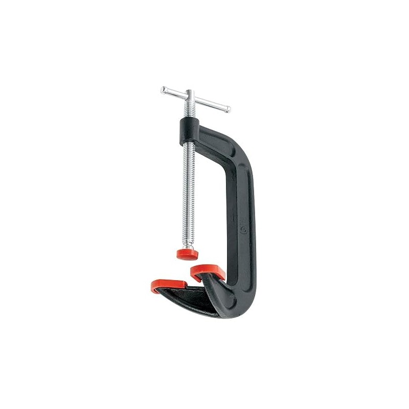 BESSEY DHCC-6, 6 In. Double Headed C-Clamp, red/black