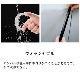 BYBY Door Guard, Door Pan Prevention, Front Bumper Edge Guard, Door Protector (Set of 4), Scratch Resistant, Car Door, Just Stick, Soft, Cushion, Door Punch Prevention, Scratch Prevention