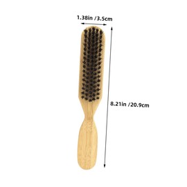 Healvian Men's Wooden Beard Brush Soft Bristles Grooming Kit for Mustaches and Beards for Facial Hair Care for Daily Use