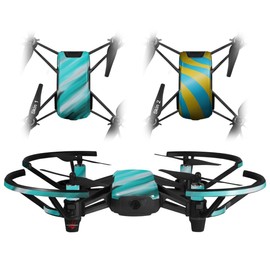 Skin Decal Wrap 2 Pack for DJI Ryze Tello Drone Paint Blend Teal Drone NOT Included