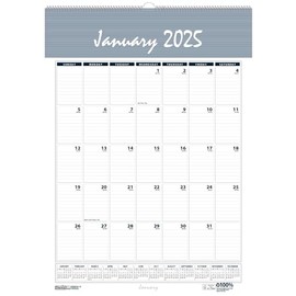 2025 House of Doolittle Bar Harbor 12-inch x 17-inch Monthly Wall Calendar, White/Blue (332-25)