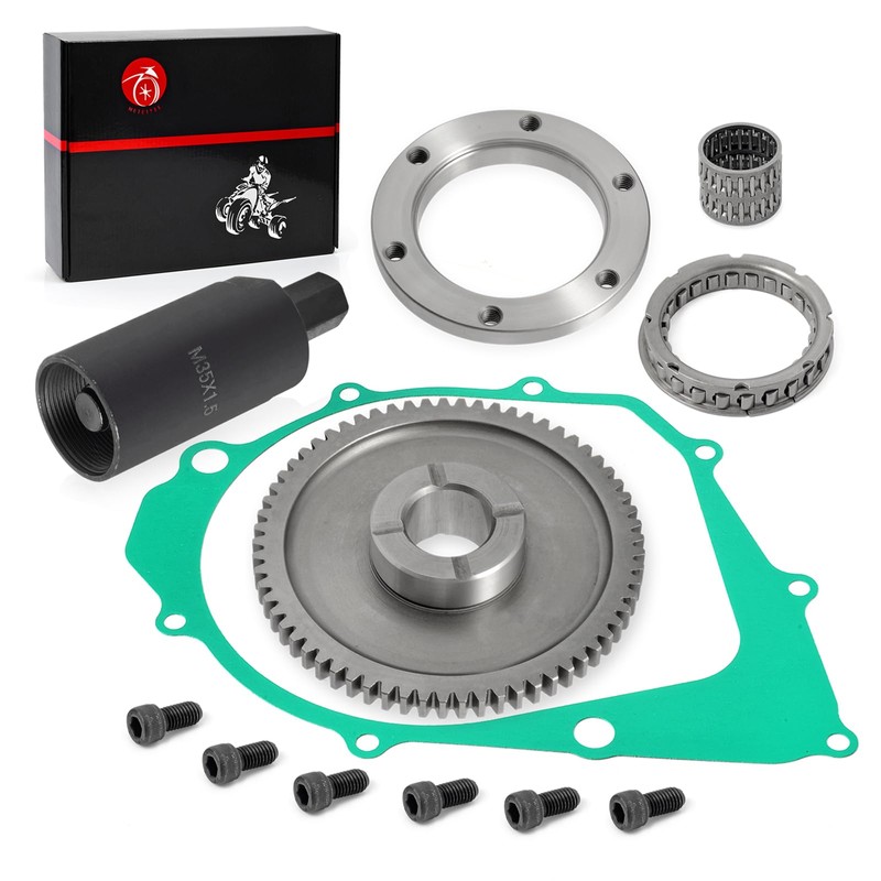 Flywheel Puller & Starter Clutch One Way Bearing Gear Kit