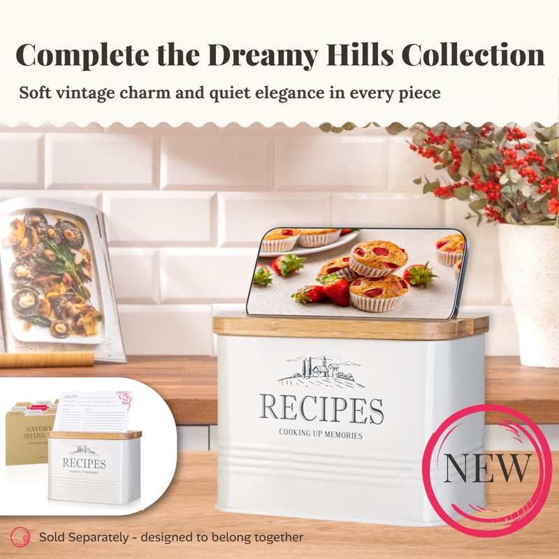 noonberry Kitchen Canisters for Countertop – 5-Piece Airtight Canister Sets
