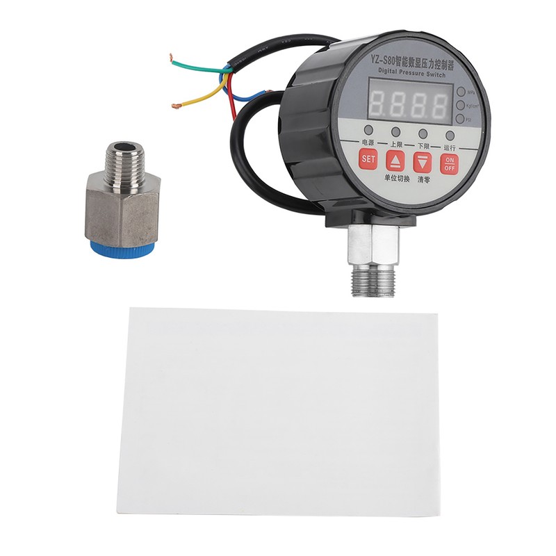 Digital Pressure Switch Controller 0-2Mpa 0.5%FS Accuracy for Water Pump