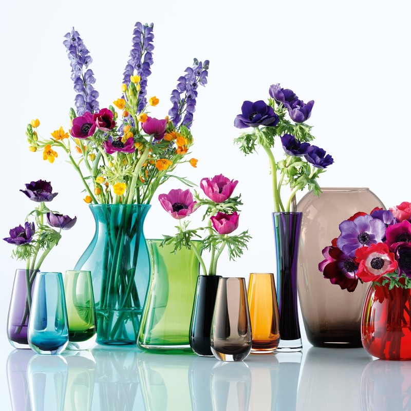 LSA International FC04 Flower Colour Bud Vase H14cm Peacock