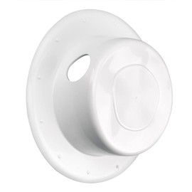 Bathtub Overflow Cover White 15% More Water with Overflow Stop