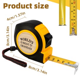 Father's Day Gifts Grandad,Grandad Birthday Gifts,Grandad Gifts from Grandchildren,Tape Measure,Cool Christmas Gifts for Grandad,Great Grandparents Gifts,Presents for Grandad