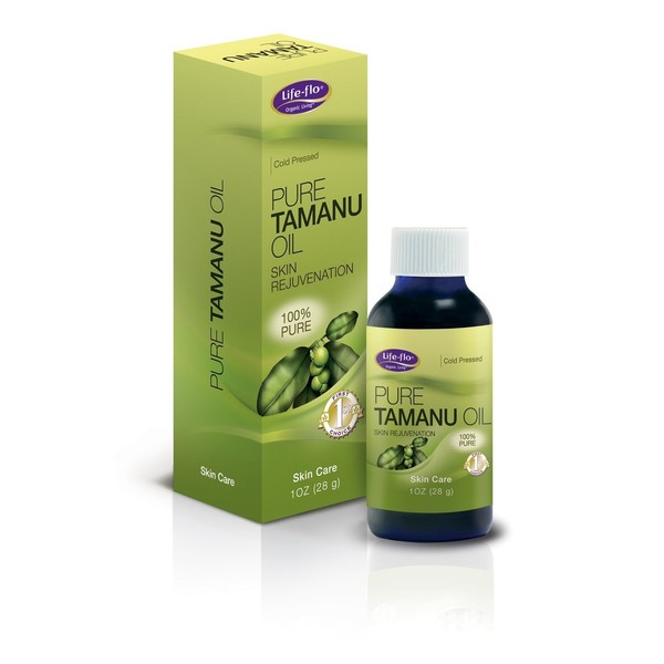 LIFE-FLO Pure Organic Tamanu Oil | Skin Rejuvenator and Soothing Treatment for Skin, Scalp, Scars and Stretch Marks, 1oz